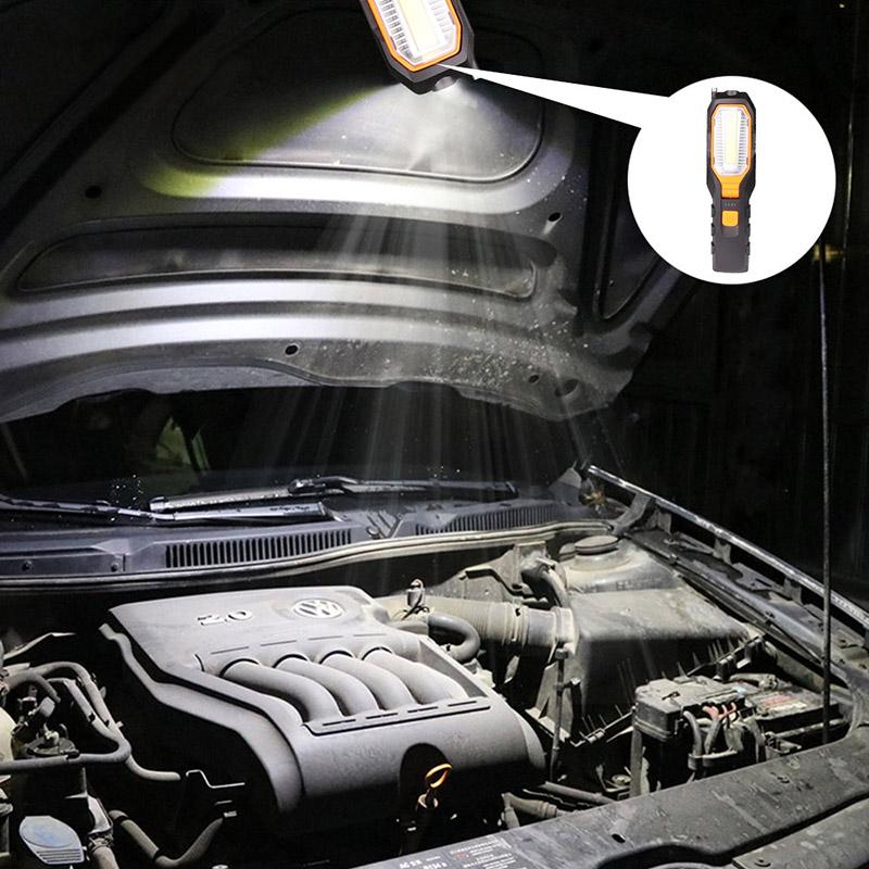 F2 COB LED svítilna nabíjecí přenosná svítilna USB pracovní světlo Flexibilní pracovní magnetická svítilna Nouzová kempinková svítilna