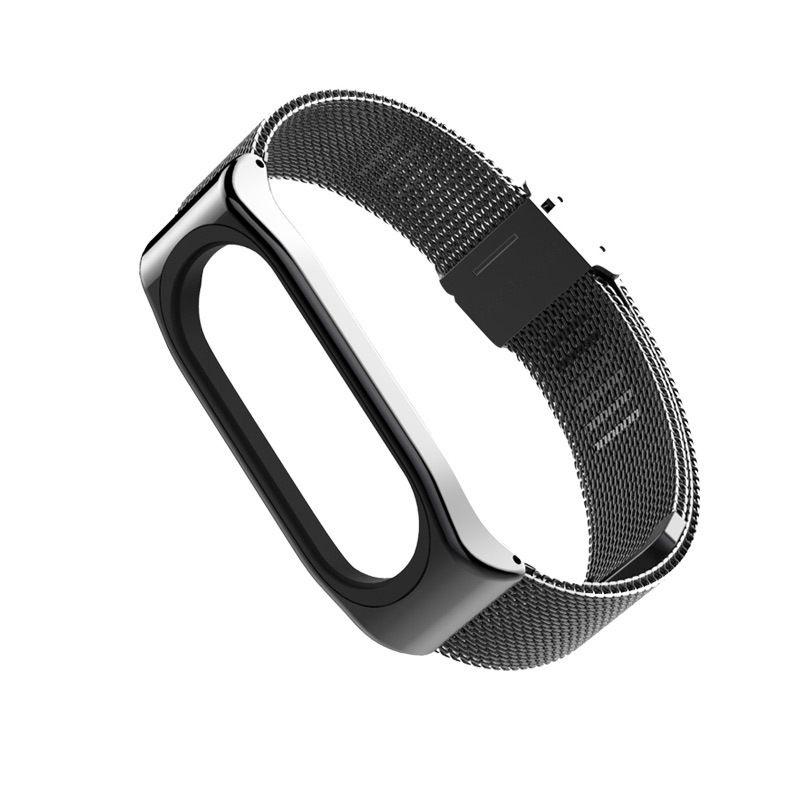 Strap Luxury Wrist Metal Wristband For Xiaomi Mi Band 3 Magnetic Steel Stainless