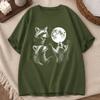 Halloween Raccoons Shirt for Unisex Unisex Raccoons Vintage Graphic TShirts Raccoon Moon Tee Funny Meme Streetwear Tops