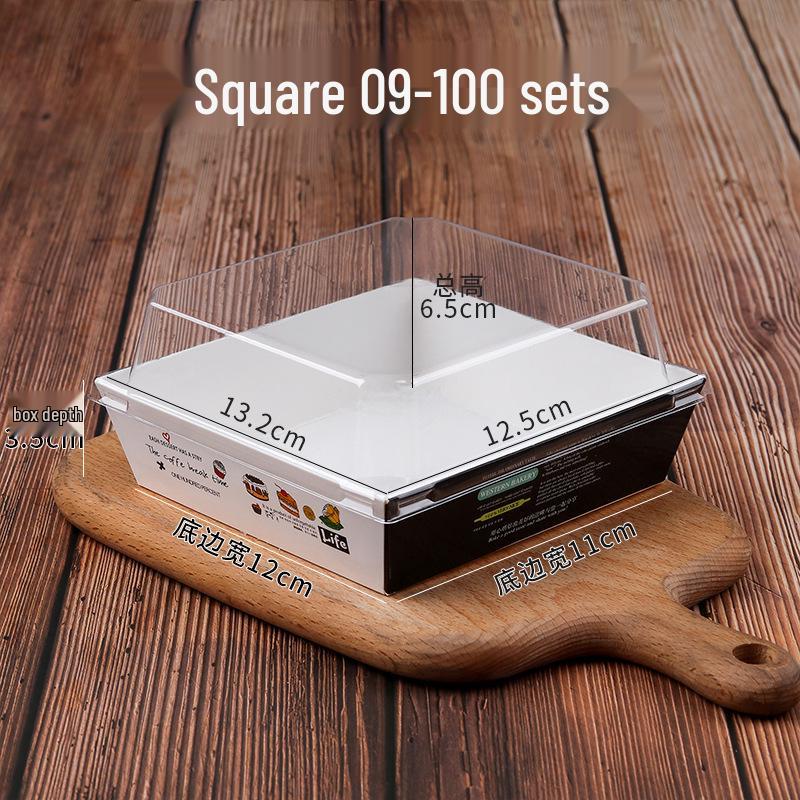 Rousong Xiaobei Pastry Box: Oil-Proof Takeout Container for Desserts, Snow Mei Niang, Puffs, and Cake Rolls.