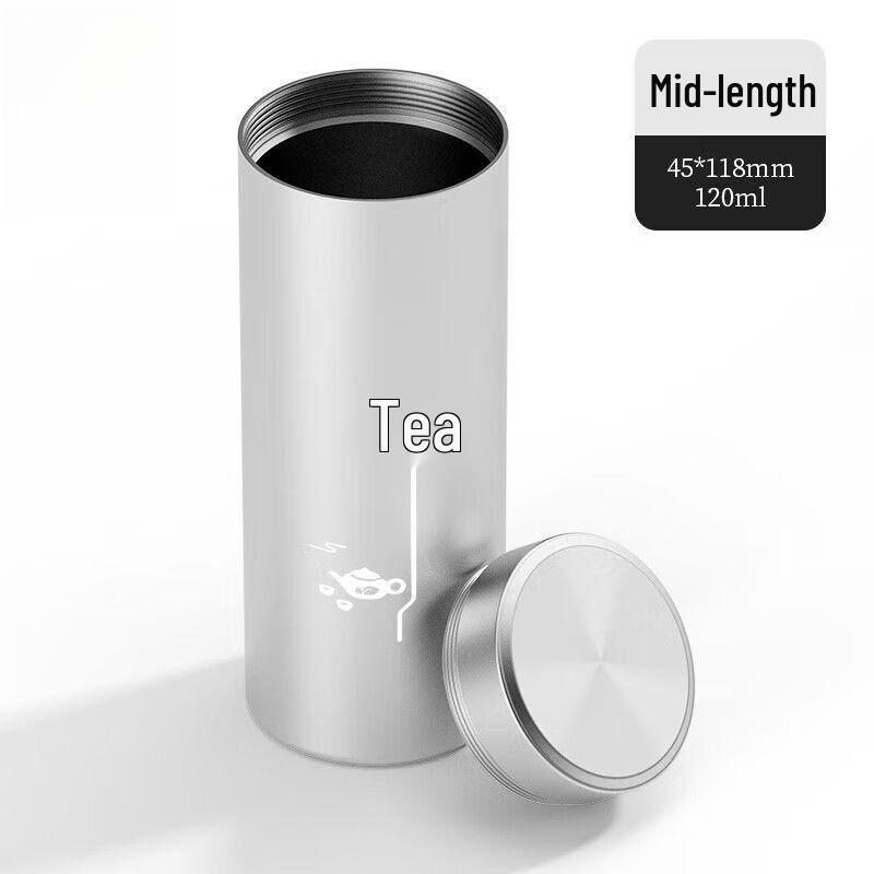 Portable Aluminum Alloy Sealed Tea Caddy