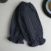 Stripe Stain-resistant Kitchen Apron with Pocket And Removable Hand Towel for Women Men Cross-back Restaurant Cooking Pinafore Breathable