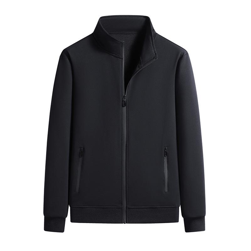 Men's Cotton Stand-up Collar Tracksuit: Spring/Autumn Hoodie & Pants Set for Sports and Casual Wear