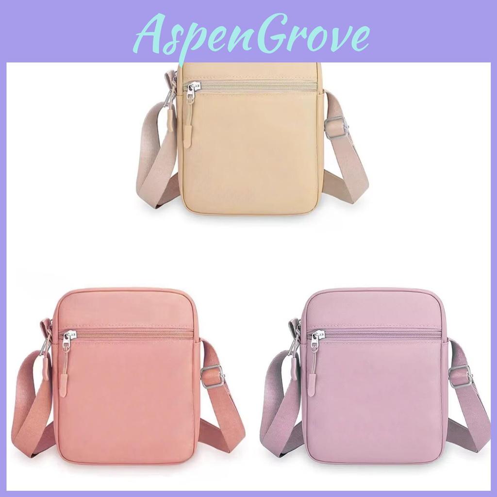 Minimalist Phone Crossbody Bag With Zipper Closure And Polyester Lining For Casual Outings