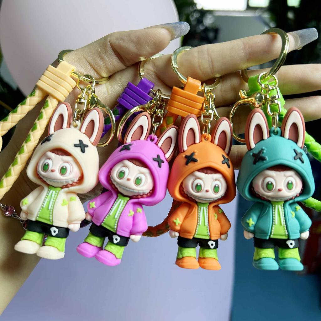1PC Sheep Keychain Pendant Couple Car Bag Key Ring Pendant