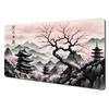 Ink Wash Style Cherry Blossom Pagoda Scenery Large Mouse Pad Desk Mat Pc Accessories Gaming Pad Office Rug Mouse Carpet Mousemat