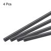 Uxcell Carbon Fiber Rods 12mm X 300mm for RC Airplane DIY Craft Kite Wing Tube Quadcopter Arm Repair, Set of 4