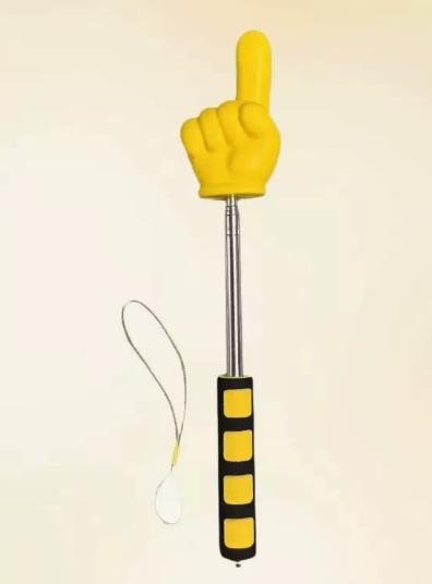 Retractable Finger Pointer Stick, Yellow Teaching Pointer for , Teacher Presentation Tool