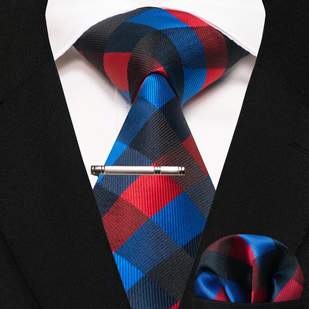 JEMYGINS Designer Green Plaid Elegant Men s Tie Fashion Brand Silk tie Wedding Business Party Tie Handkerchief Set Accessory
