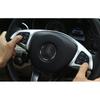 Cover Trim Steering Wheel Button Frame For Benz C-Class W205 Matte Silver 15-18