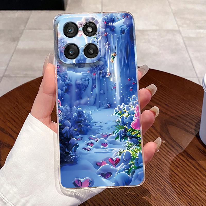 Jelly Casing For Motorola Moto G Stylus 5G 2025/Moto Edge 60 Stylus Funda Clear Silicone Soft TPU Cover Cute Cat Protective Case