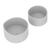 2Pcs Silicone Bumper Boot Protective Water Bottle Bottom Sleeve Cover for Space Thermal Cup Gray