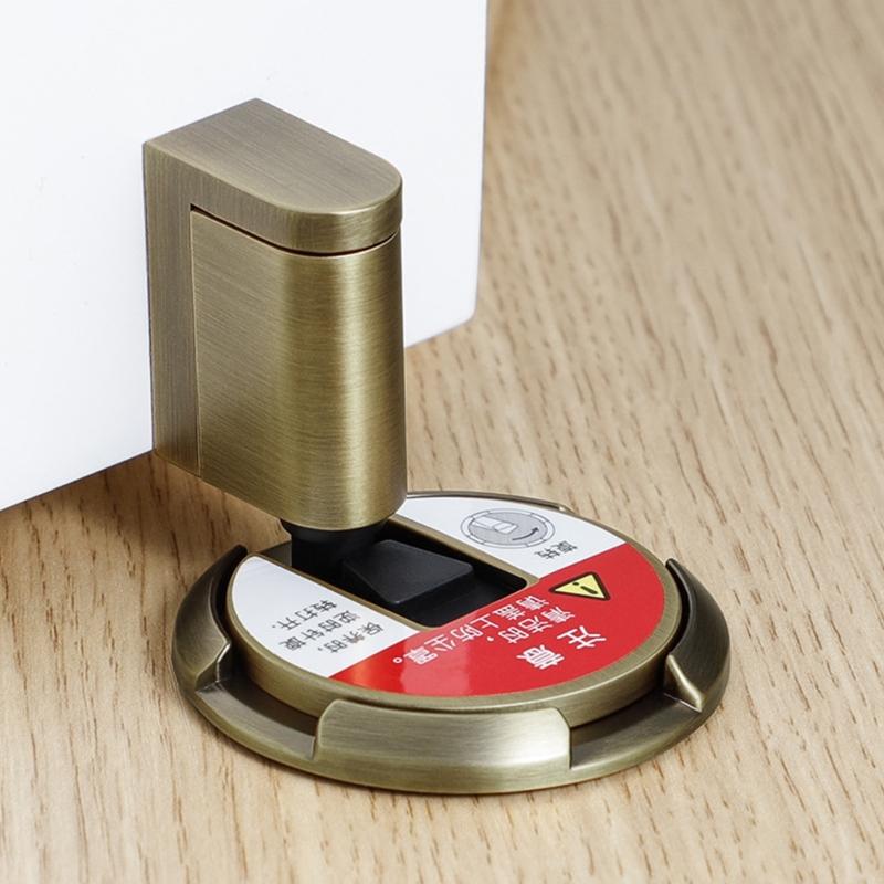 Zinc Alloy Push Type Door Stopper Mechanical Fixed Door Holder Door Hardware