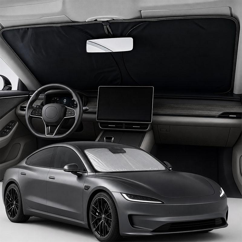 145x80cm Car Front Window Windshield Sun Shade Cover Foldable Summer UV Protector Parasol Sunshade Auto Interior AccessoriesWindshield Sunshades 1