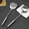 Thickened Kitchen Shovel Spoon Rustproof Wok Spatula Spoon Stainless Steel Soup Ladle  Kitchen