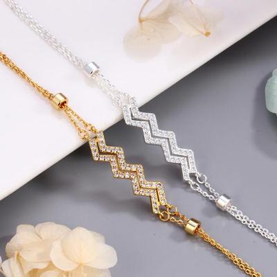 Women's Arrow Cubic Wave Luxury Bracelet