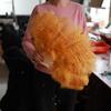 45cm Ostrich Feather Folding Fan for Dance, Photography, and Stage Performance.