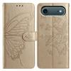For iPhone 17 Air Case Butterfly Imprinted Wallet Stand PU Leather Flip Phone Cover with Strap