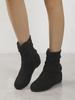 Autumn and Winter New Short Boots, Women's Mid Length Boots, European and American Suede Thick Heel Plus Size Bo
