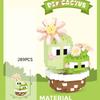 Idea Funny Cartoon Figures Micro Diamond Building Block Cactus Nanobricks Potted Plant Construction Educational Toys For Gifts