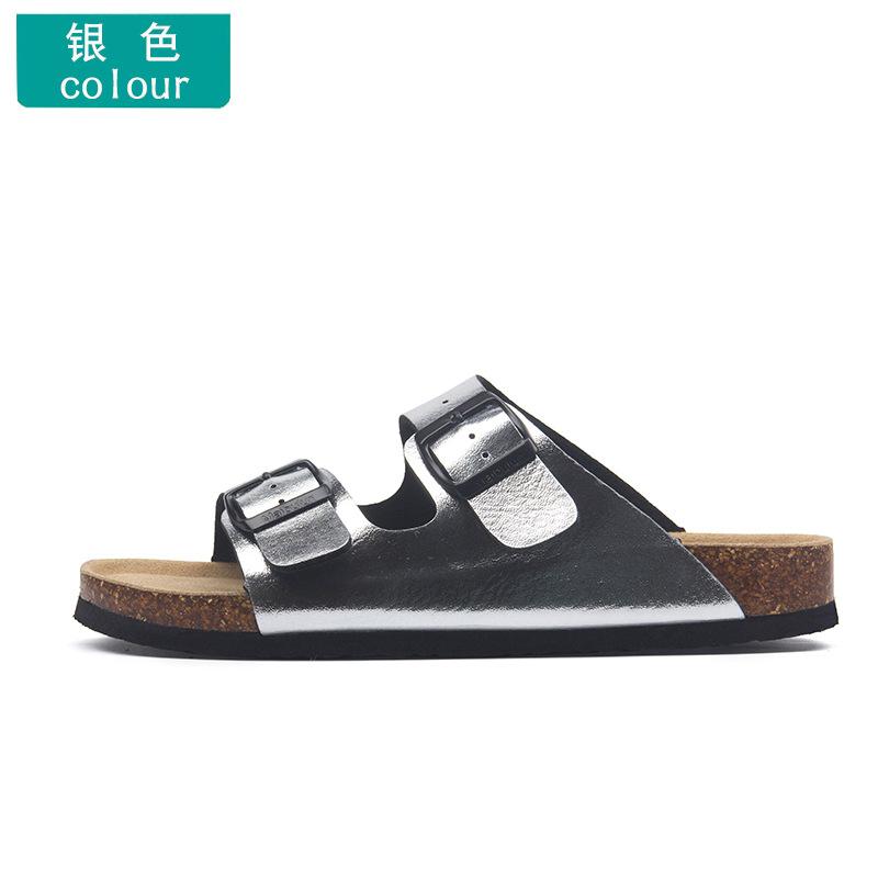 Fashion Astronomy cork slippers men strucplates couple beach slippers casual sandals men summer shoes