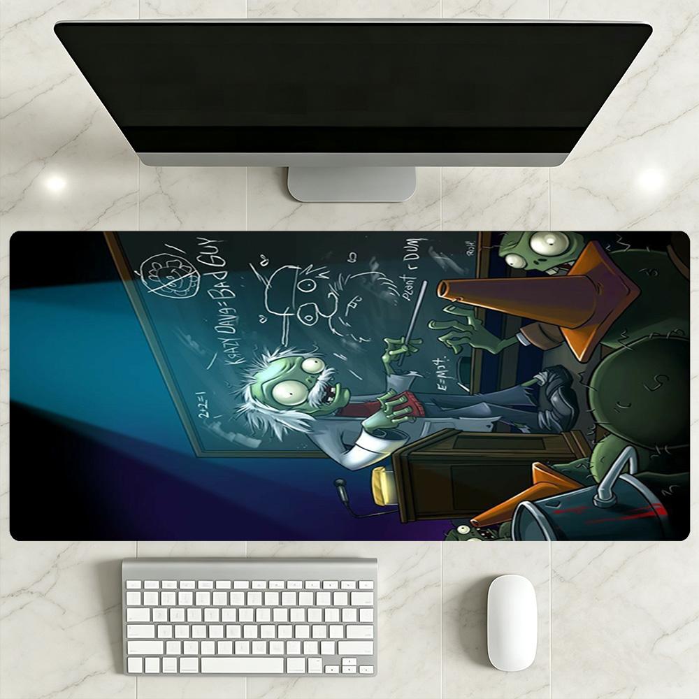 Plants Vs. Zombies Gaming Mouse Pad Gamer Mousepad Ultra-Long Desk Mat Non-Slip Rubber Bottom Perfect for Office Laptop Gaming Setup