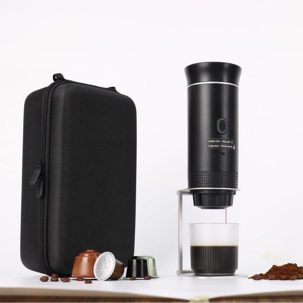 Portable Italian Espresso Capsule Machine for Camping & Travel