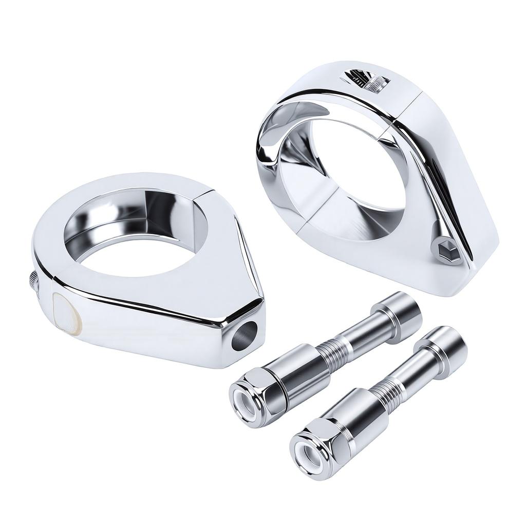 Motorcycle Turn Signal Relocation Bracket Fork Clamps 39mm Fork Indicator Bracket Replacement for XL1200 Dyna