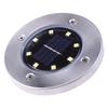 1pcs 12-LED Solar Power Buried Light Under Ground Lamp Outdoor Path Way Garden Decking Warm White Light Lawn Lamp