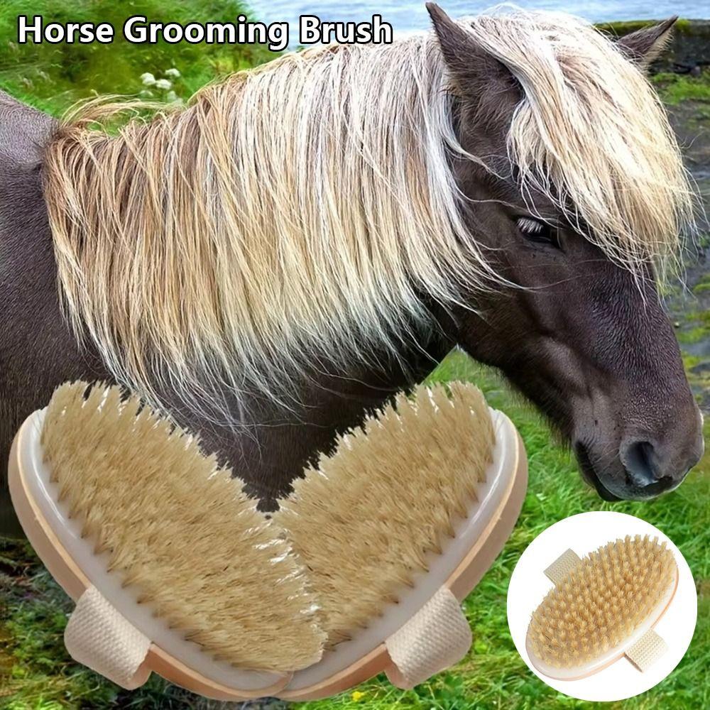 1Pcs Handheld Horse Grooming Brush Shedding Cleaning Tool Horse Hair Scrapers  for Daily Grooming