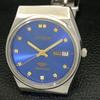 Gebrauchte Citizen Herrenuhr Automatik 8200 Japan Day&Date mit blauem Zifferblatt a432590-2 R112-a432590