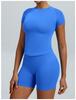 Quick-Dry Slim Fit Yoga T-Shirt - Stretch, Moisture & Sweat-Wicking Fitness Short Sleeve Top