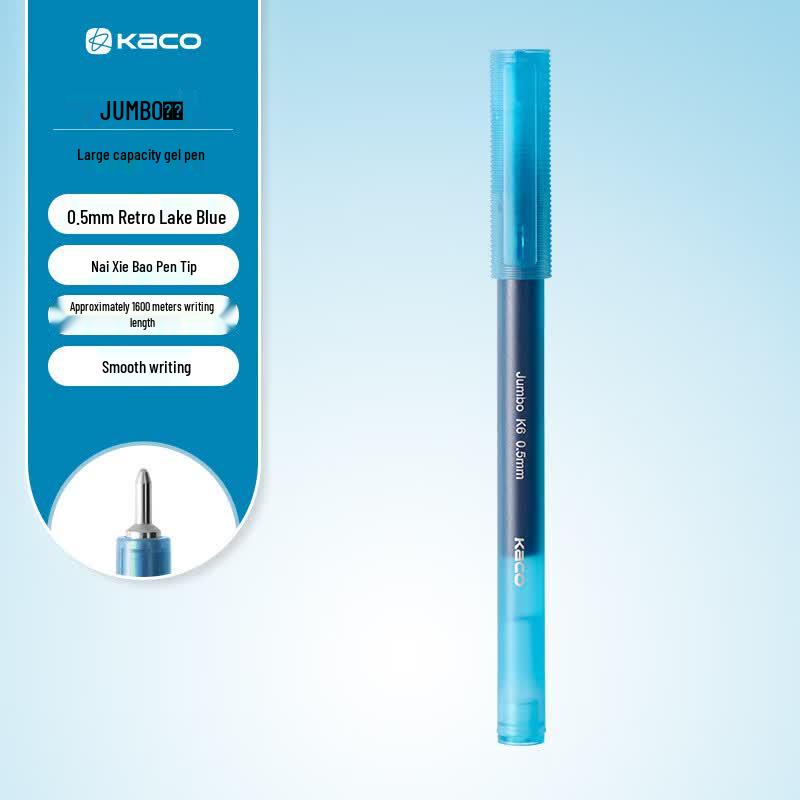 KACO JUMBO Large Capacity Quick-Dry 0.5mm Colored Gel Pen