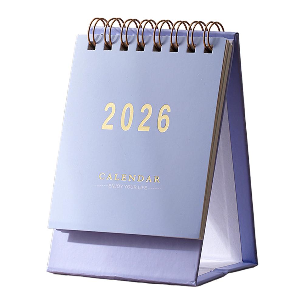 Mini Bureaukalender Jaar 2026, Staande Klap Kleine Kalender Maandelijkse Bureaukalender, Academische Jaarplanner voor Thuis Kantoor School