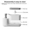 Kitchen Dish Soap Dispenser with Sponge Holder Anti-Slip Base Refillable Hand & Dish Soap Container Kit Hand Sanitizer Dispensing Box for Home Hotel