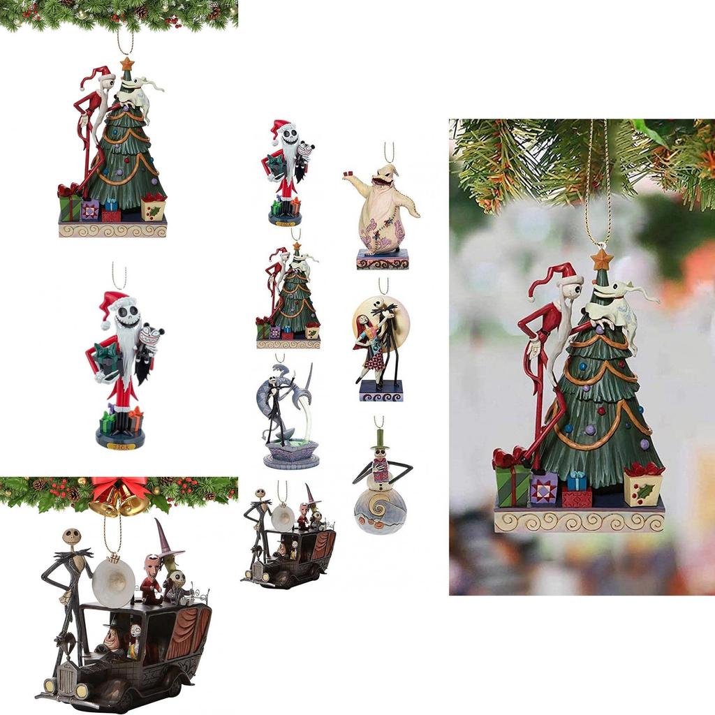 Einzigartiger Weihnachtsanhänger mit Jack und Sally aus The Nightmare Before Christmas