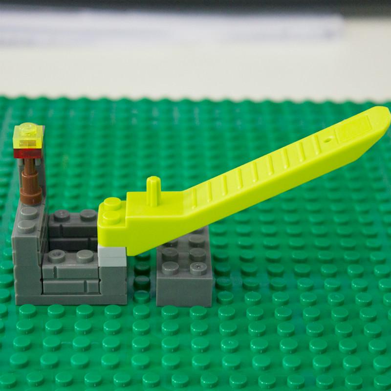 2 buc. Dispozitiv de cărămidă demontată Blocuri Accesorii pentru Blocuri de construcție Instrumente Cărămizi compatibile Jucării