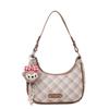 Fashion underarm bag women 2025 new retro plaid shoulder bag commuter messenger bag trendy dumpling bag
