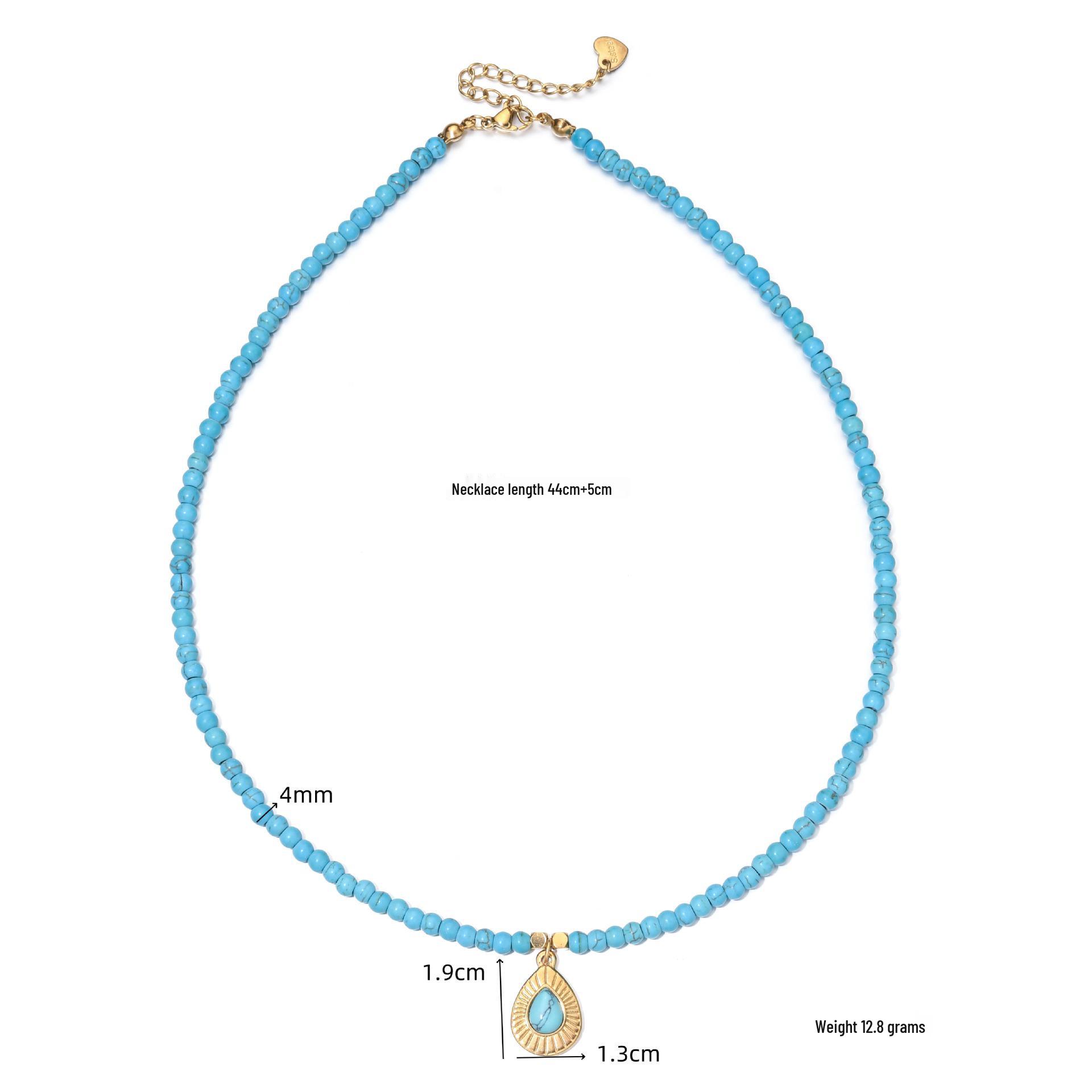 Elegant Freshwater Pearl & Colored Stone Necklace with Stainless Steel Clavicle Chain