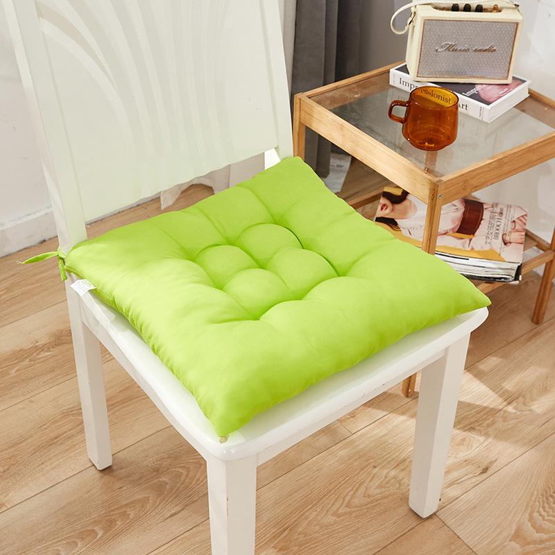 Poduszka na siedzisko w jednolitym kolorze, piaskowana, do biura, jadalni lub krzeseł tatami - 40/45 cm