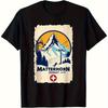 Matterhorn Zermatt Skifahren Seilbahn Vintage Grafik T-Shirt