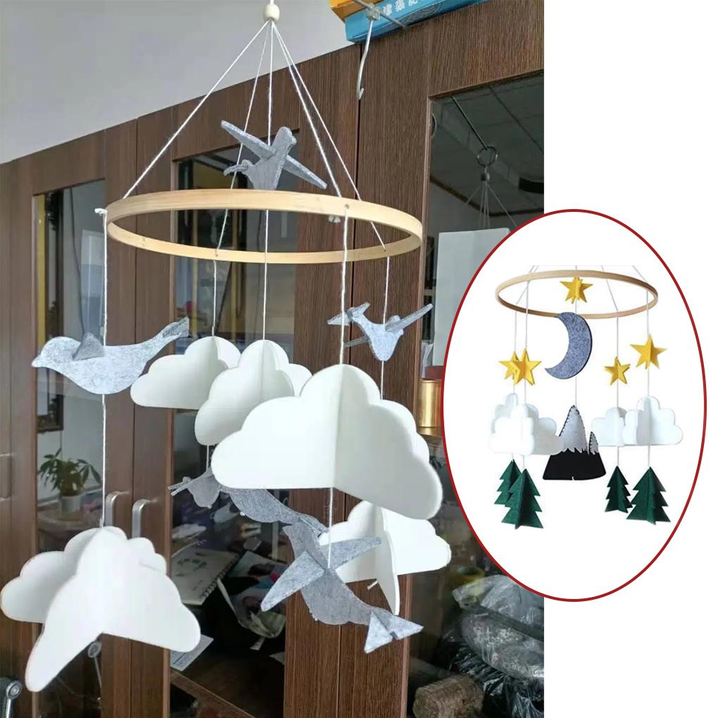 Clouds Wind Chime Handmade Infant Decoration Hanging Decor Wall Pendant Nursery Baby Gift Decorations Photography