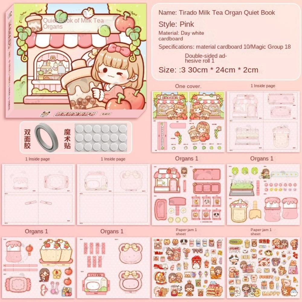 

Sticker Book Pinch Music Quiet Book Activity Books DIY Scene Material Sticker Children style E