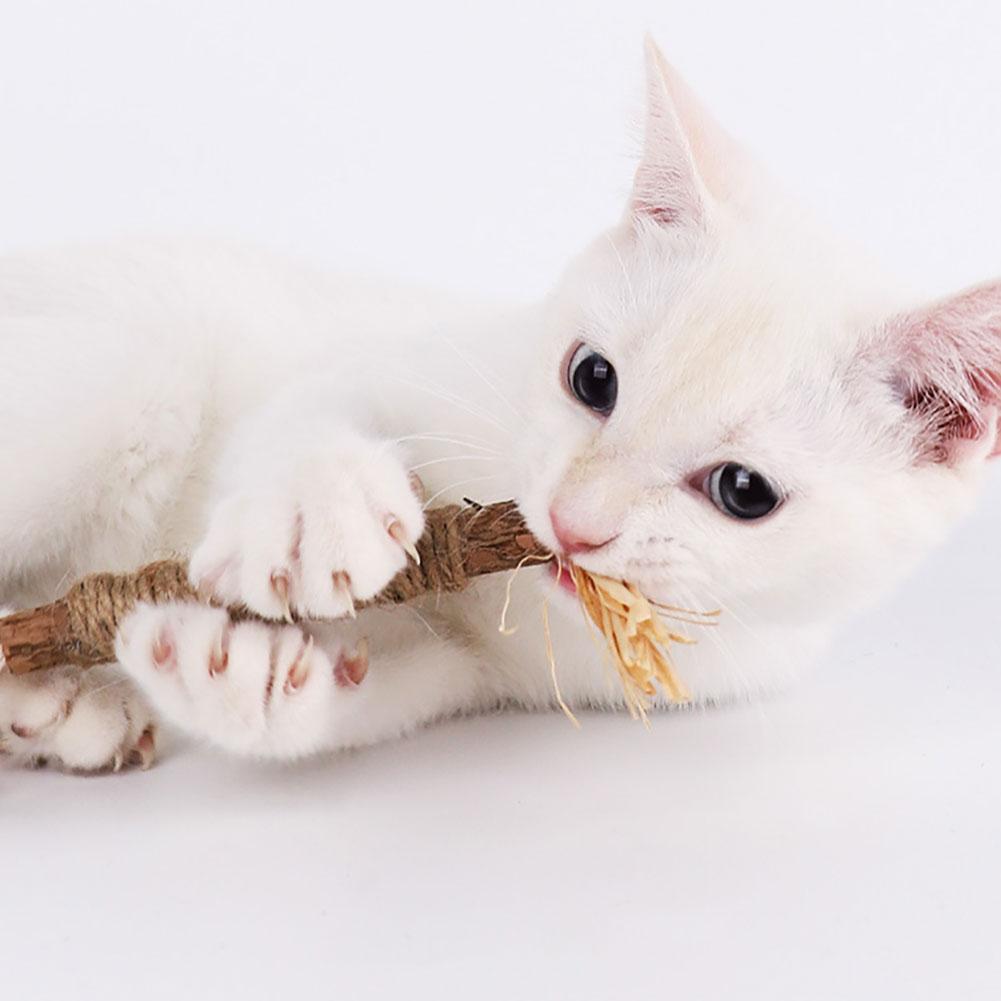 Cat Toys Silvervine Chew Stick Pet Supplies Cleaning Teeth Stick Pet Bite Cat Toy Hemp Rope