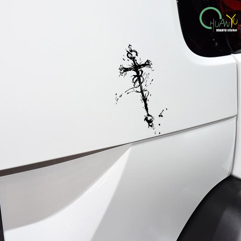 Personality creativity and faith dance car sticker car motorcycle scratch decoration reflective waterproof sticker