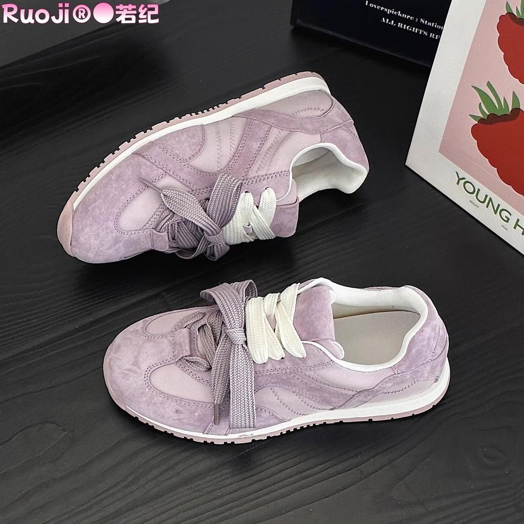 A Pair of Shoelaces, Lightweight German Training Shoes, Women's Spring 2025 New Sports Fashion Casual Shoes, Breathable Niche Forrest Gump Shoes