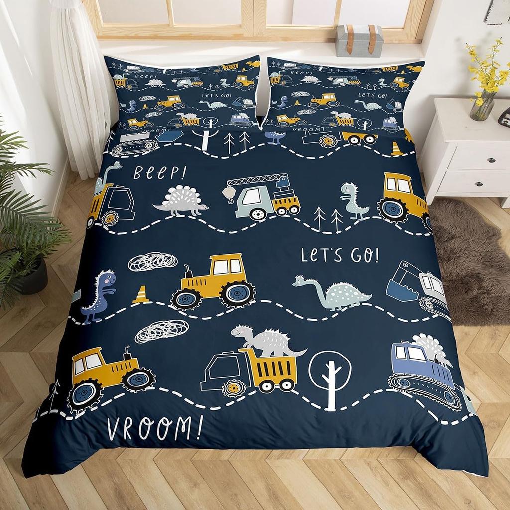 Comforter Cartoon Dinosaur Cute Animal Bedding Set Twin For Kids Boys Girls Decor Microfiber Comforter