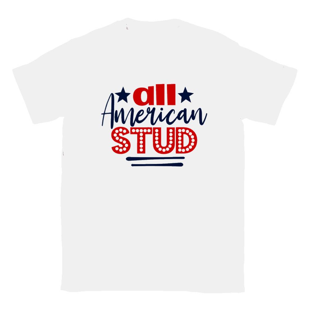All American Stud T-shirt Unisex T-Shirt XXXXL