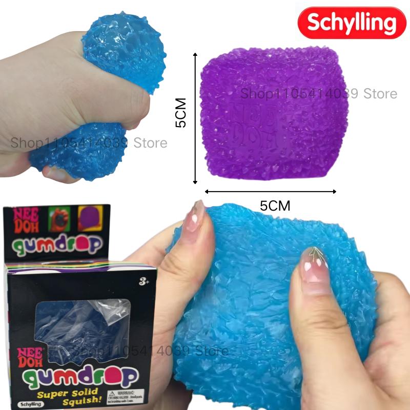 Bai Fen Bai Toys Unisex Schylling Nee Doh Maltose Ice Cube Soft Sensory Fidget Toy Stress Relief Anxiety Relief Blind Box Gift For Friends