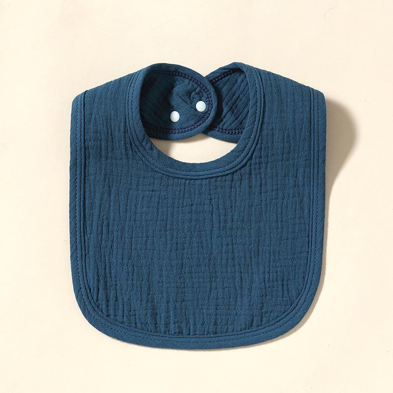 Cotton Gauze Baby Bibs Autumn New Solid Color Infant Bib Newborn Burp Cloths for Kids Boy Girl Spring Soft Feeding Saliva Towel